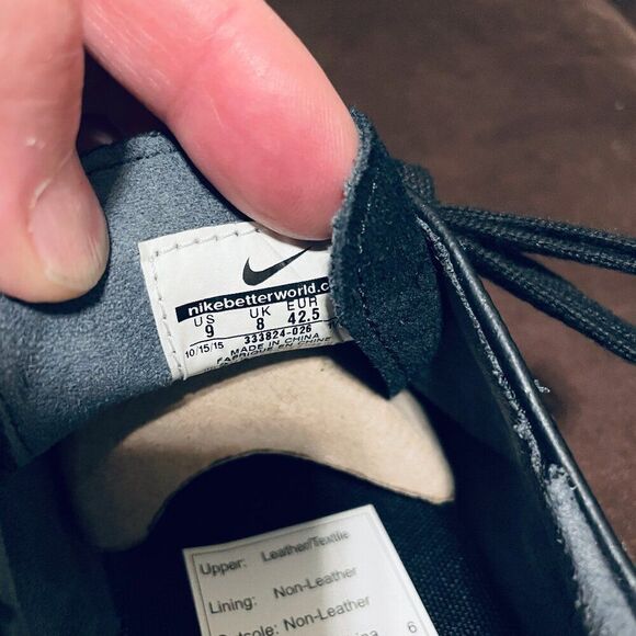 RARE Deadtstock NEW SB Zoom Stefan Janoski 'Black White' Suede Mens 9 US 8.5 UK - Picture 6 of 12